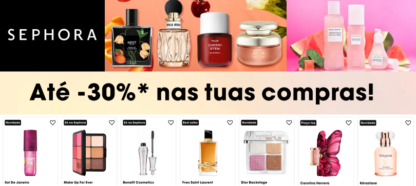 Cupom da Sephora